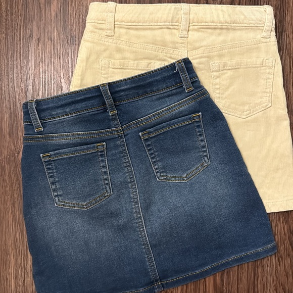 Cat & Jack Corduroy/Denim Skirt Bundle Girls Size 6/6X - Picture 5 of 8